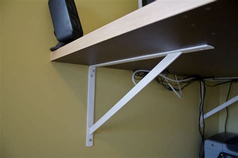 metal brackets for desk support|wall mounted desk brackets.